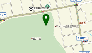 円山公園の地図画像