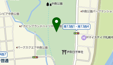 中島公園の地図画像