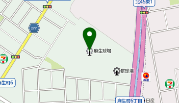 麻生球場の地図画像