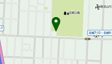 北郷公園の地図画像