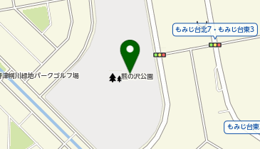 熊の沢公園の地図画像