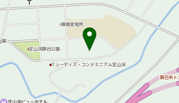 定山渓中学校グラウンドの地図画像