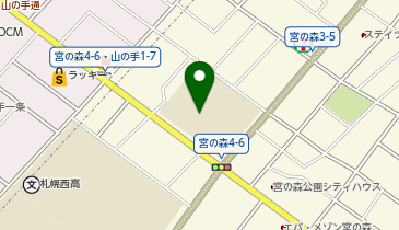宮の森小学校の地図画像