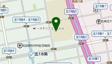北辰中学校の地図画像