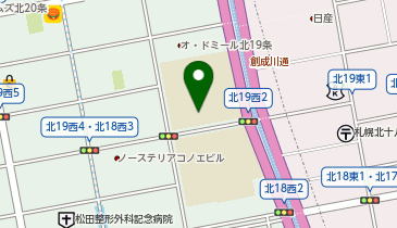 幌北小学校の地図画像
