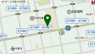 白楊小学校の地図画像