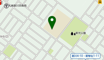 新光小学校の地図画像