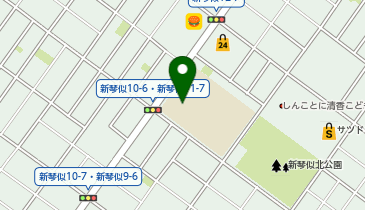 新琴似北小学校の地図画像