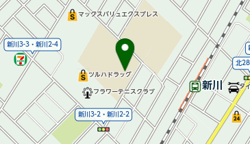新川中央小学校の地図画像