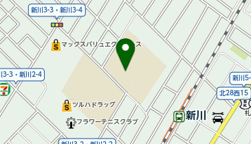 新川中学校の地図画像