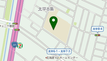 太平中学校の地図画像