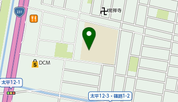 太平小学校の地図画像
