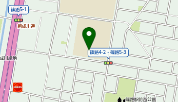 篠路西小学校の地図画像