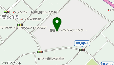 札幌コンベンションセンターの地図画像