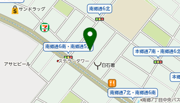 白石区体育館の地図画像