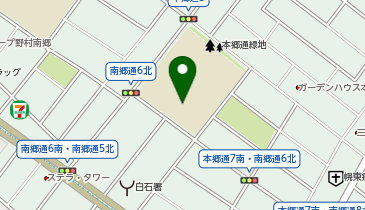 白石中学校の地図画像