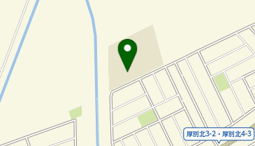 厚別北中学校の地図画像
