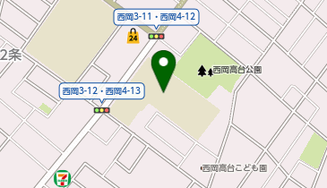 西岡南小学校の地図画像