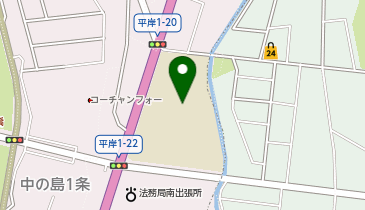 平岸中学校の地図画像