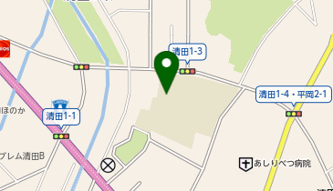 清田小学校の地図画像