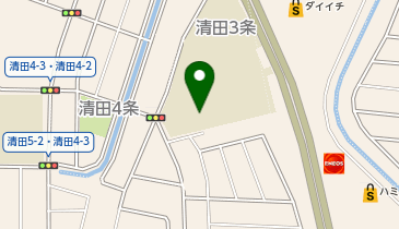 清田中学校の地図画像