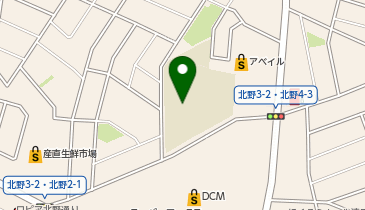 北野小学校の地図画像