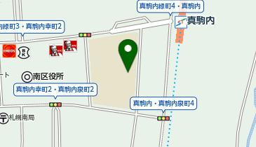 真駒内中学校の地図画像