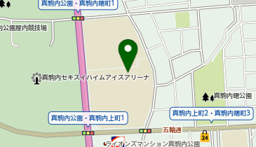 真駒内曙中学校の地図画像
