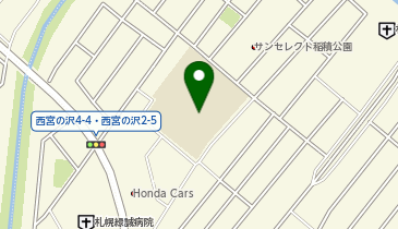 西宮の沢小学校の地図画像