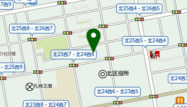 北区民センターの地図画像
