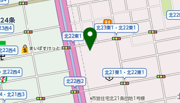アカシア若者活動センターの地図画像