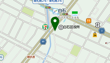 白石区民センターの地図画像