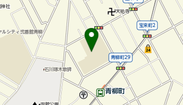 青柳小学校の地図画像