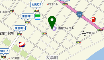 ホテル函館ロイヤルシーサイドの地図画像