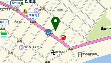 ホテルグローバルビュー函館の地図画像