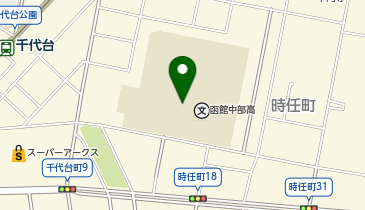 函館中部高等学校の地図画像