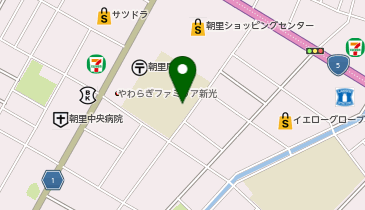 朝里小学校の地図画像
