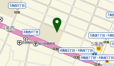 旭川市立新町小学校の地図画像