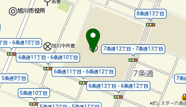 北海道旭川東高等学校の地図画像