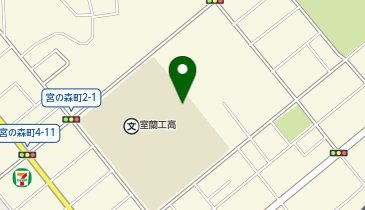 室蘭工業高等学校体育館の地図画像