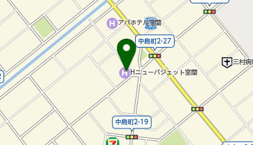 ホテルニューバジェット室蘭の地図画像