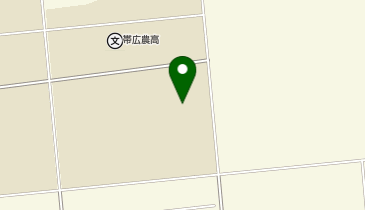 帯広農業高校 校庭の地図画像