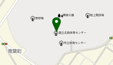 道立・市立体育センターの地図画像
