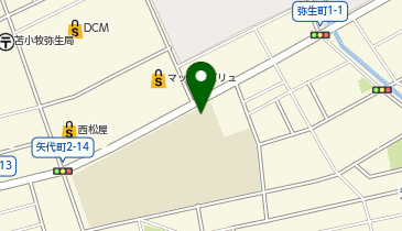 苫小牧西小学校の地図画像