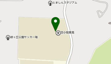 北海道苫小牧東高等学校の地図画像