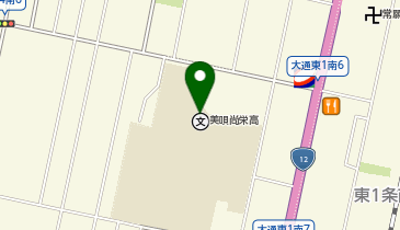 北海道美唄尚栄高等学校の地図画像