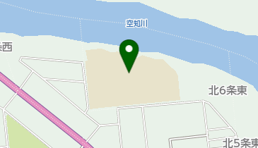 芦別中学校の地図画像