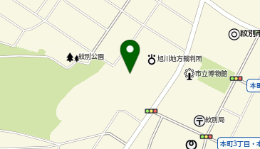 オホーツク庭園駐車場の地図画像