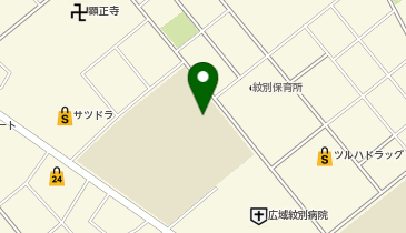 潮見中学校の地図画像