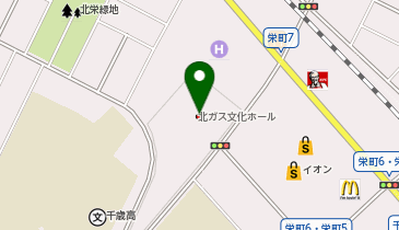 千歳市民文化センターの地図画像